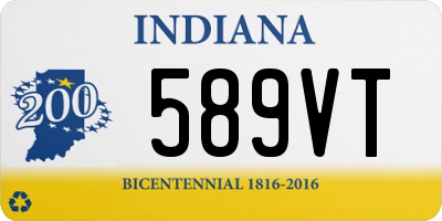 IN license plate 589VT