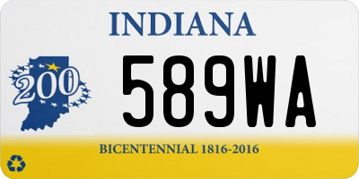 IN license plate 589WA