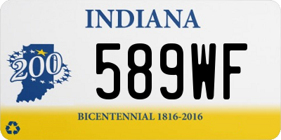 IN license plate 589WF