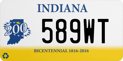 IN license plate 589WT