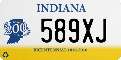 IN license plate 589XJ