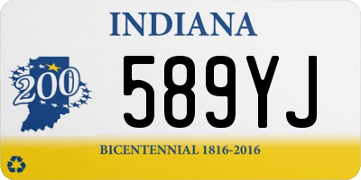 IN license plate 589YJ