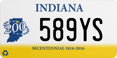 IN license plate 589YS