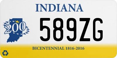 IN license plate 589ZG