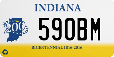 IN license plate 590BM