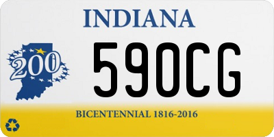 IN license plate 590CG