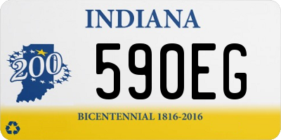 IN license plate 590EG