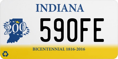 IN license plate 590FE