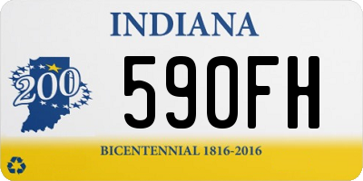 IN license plate 590FH