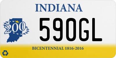 IN license plate 590GL