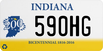 IN license plate 590HG