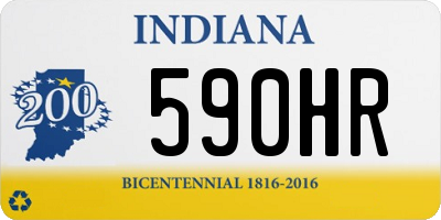 IN license plate 590HR