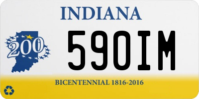 IN license plate 590IM