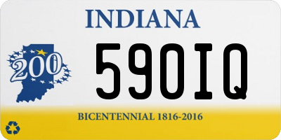 IN license plate 590IQ