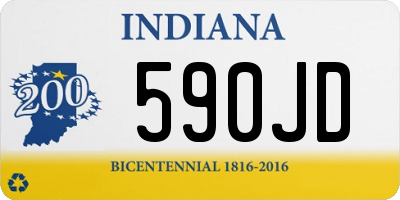 IN license plate 590JD