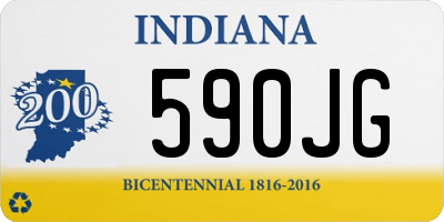 IN license plate 590JG