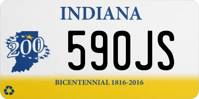 IN license plate 590JS