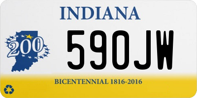 IN license plate 590JW
