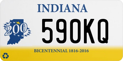 IN license plate 590KQ