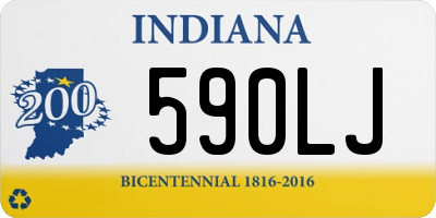 IN license plate 590LJ