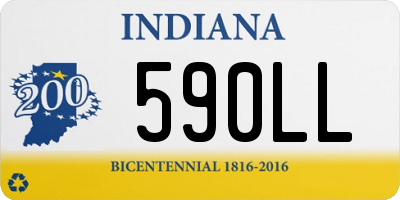 IN license plate 590LL