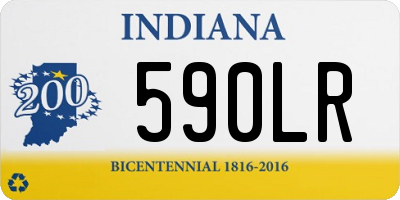 IN license plate 590LR