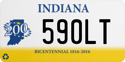 IN license plate 590LT