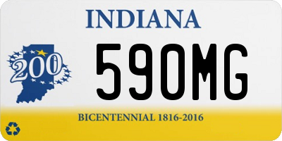 IN license plate 590MG