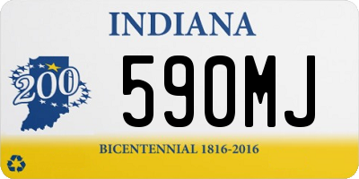 IN license plate 590MJ
