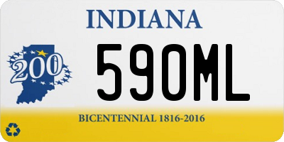 IN license plate 590ML