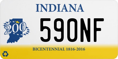 IN license plate 590NF