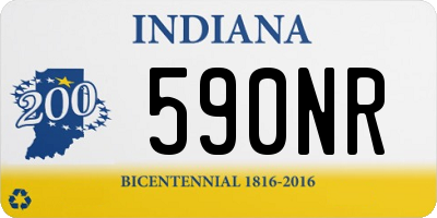 IN license plate 590NR