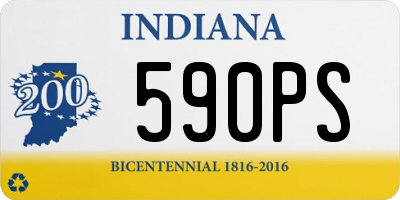 IN license plate 590PS