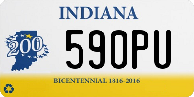 IN license plate 590PU