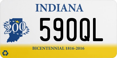 IN license plate 590QL