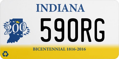 IN license plate 590RG