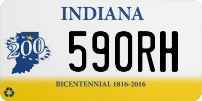 IN license plate 590RH