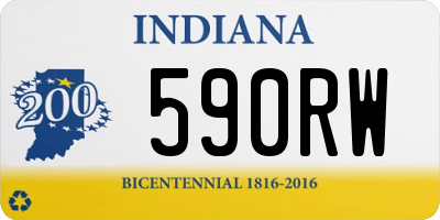 IN license plate 590RW