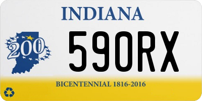 IN license plate 590RX