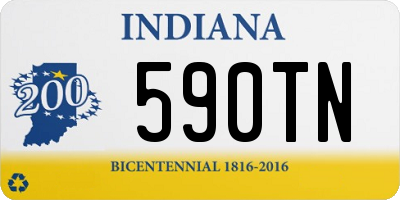 IN license plate 590TN