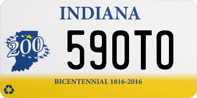 IN license plate 590TO