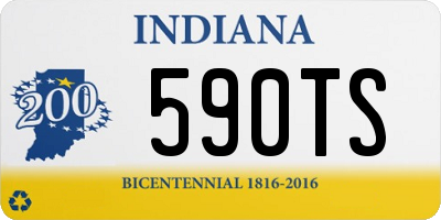 IN license plate 590TS