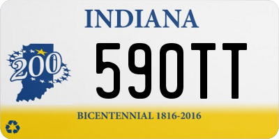 IN license plate 590TT