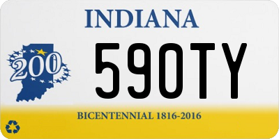 IN license plate 590TY