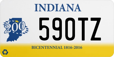 IN license plate 590TZ