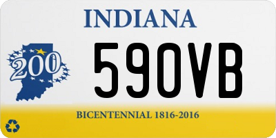 IN license plate 590VB