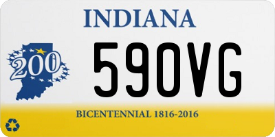 IN license plate 590VG