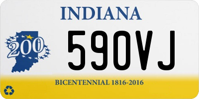 IN license plate 590VJ