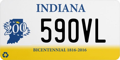 IN license plate 590VL