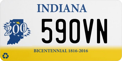 IN license plate 590VN